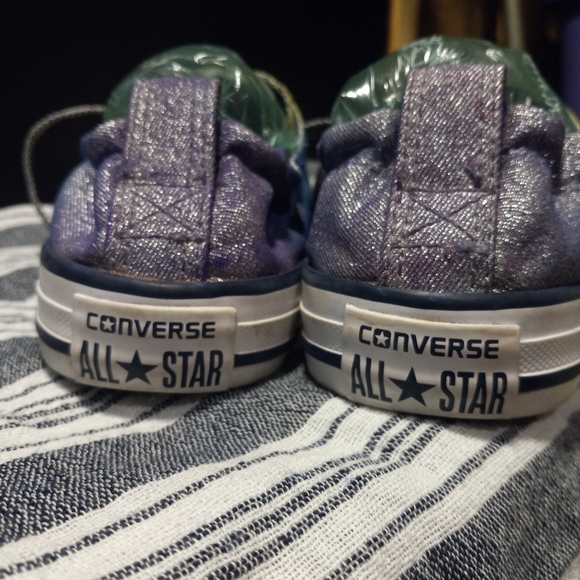 One of a kind Rainbow Converse, sparkling rainbow Converse shore shoes s… - Picture 7 of 13